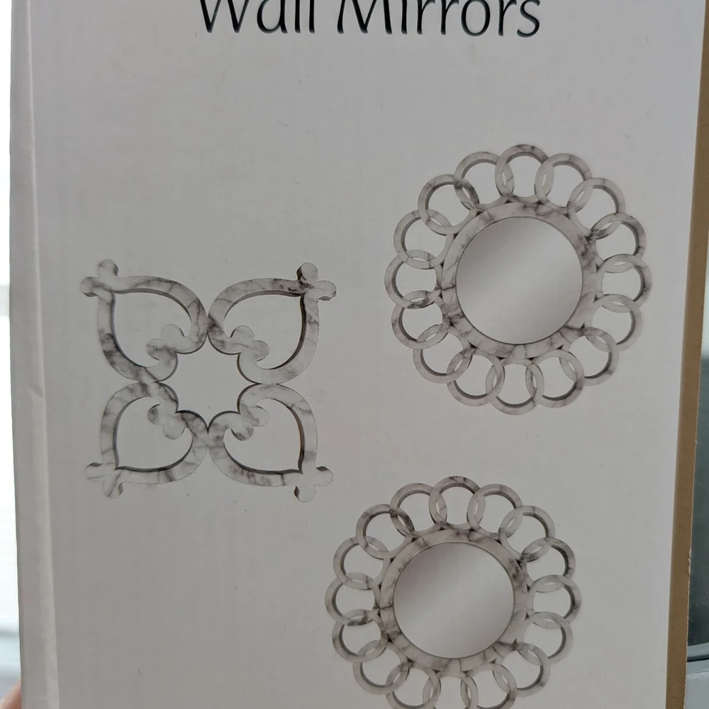 Elegant Silver Wall Mirror Set